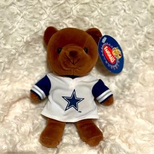 1997 PLAY BY PLAY 7” FOOTBALL FANIMALS DALLAS COWBOYS PLUSH BEAR